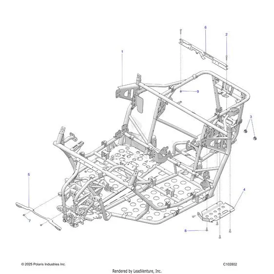 Chassis: Frame - 2026 Polaris Rzr 200 Evap 1