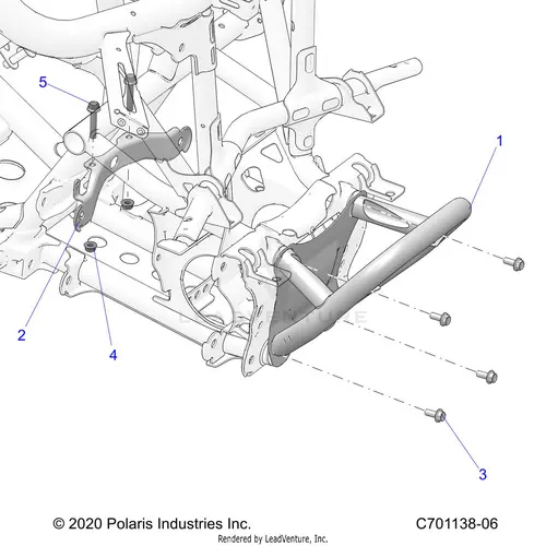 Chassis: Front Gearcase And Bumper Mounting - 2023 Polaris Rzr Pro R 4 Sport 1