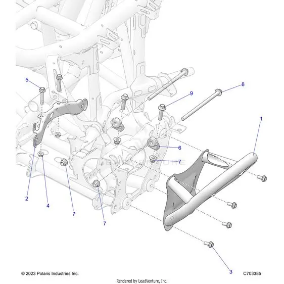 Chassis: Front Gearcase And Bumper Mounting - 2024 Polaris Rzr Pro R 4 Ultimate 1