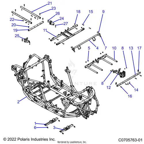 Chassis: Main Frame - 2024 Polaris Rzr Pro Xp 4 Premium 1