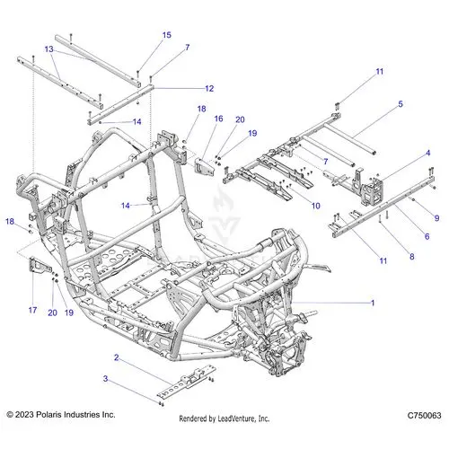 Chassis: Main Frame - 2024 Polaris Rzr Turbo R Ultimate 1