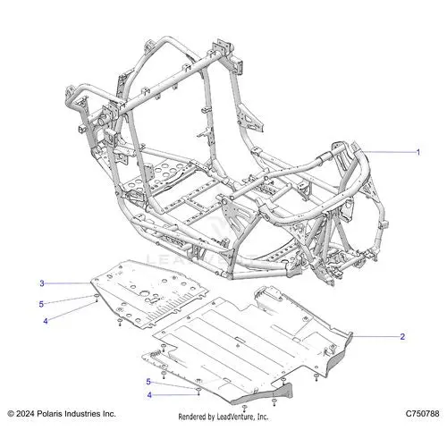Chassis: Main Frame And Skid Plates - 2025 Polaris Rzr Pro Xp Ultimate 1