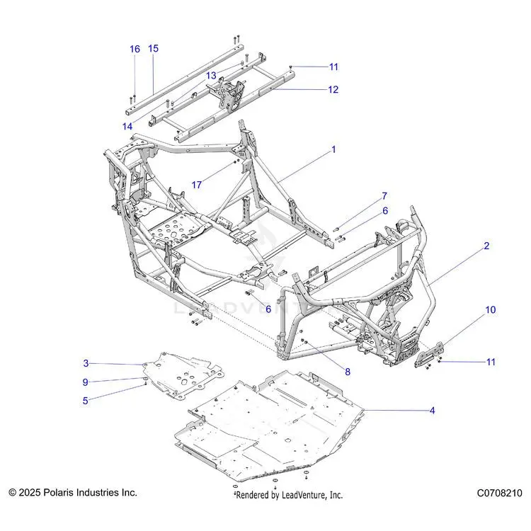 Chassis: Main Frame And Skid Plates - 2026 Polaris General 1000 Sport 1