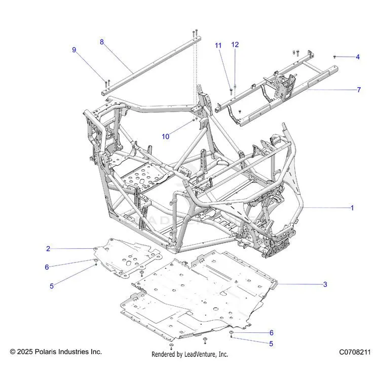 Chassis: Main Frame And Skid Plates - 2026 Polaris General Xp 1000 Sport 1