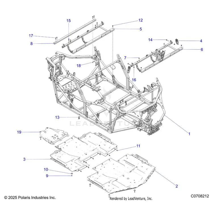 Chassis: Main Frame And Skid Plates - 2026 Polaris General Xp 4 1000 Sport 1