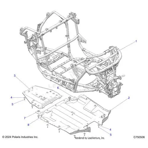Chassis: Main Frame And Skid Plates - 2026 Polaris Rzr Pro S Sport 1