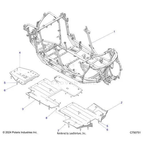 Chassis: Main Frame And Skid Plates - 2026 Polaris Rzr Pro Xp 4 Ultimate 1