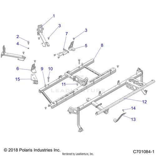 Chassis: Main Frame Mounts - 2020 Polaris Rzr S 1000 Eps 1