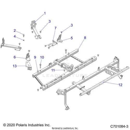 Chassis: Main Frame Mounts - 2022 Polaris Rzr Trail S 1000 Premium 1