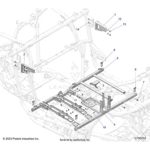 Chassis: Mounting And Brackets - 2025 Polaris Rzr Pro R Race Replica Le Evap 1