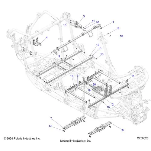 Chassis: Mounting And Brackets - 2025 Polaris Rzr Pro Xp 4 Premium 1