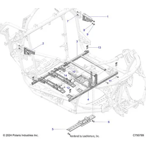 Chassis: Mounting And Brackets - 2025 Polaris Rzr Pro Xp Ultimate 1