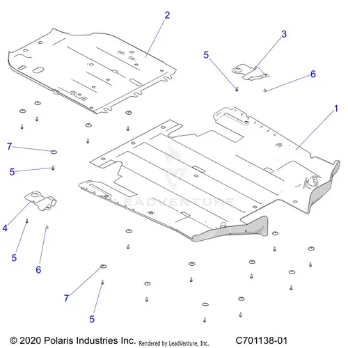 Chassis: Skid Plates - 2023 Polaris Rzr Turbo R Ultimate 1