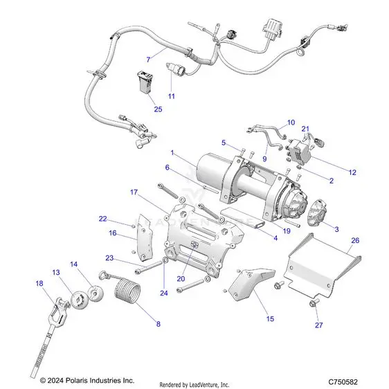 Chassis: Winch - 2026 Polaris Rzr Xp S 4 1000 Sport 1