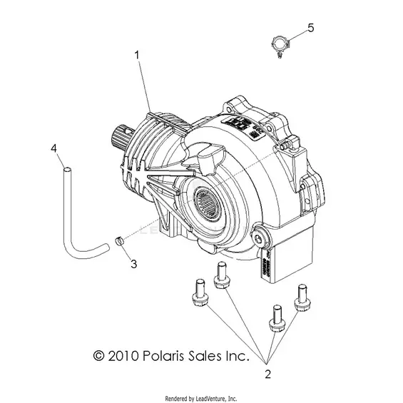 Drive Train: Front Gearcase - 2017 Polaris Rzr 570 S 1