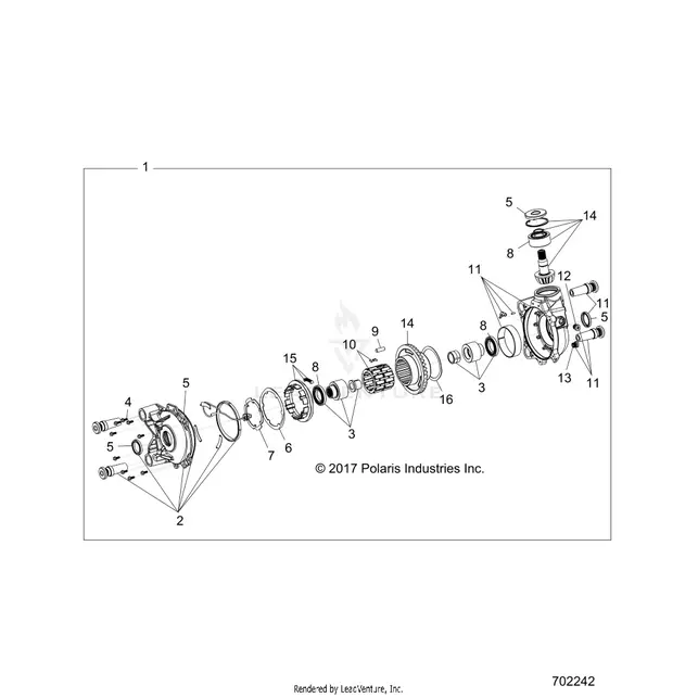 Drive Train: Front Gearcase - 2020 Polaris Rzr Rs1 1