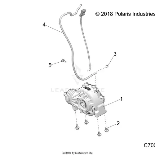 Drive Train: Front Gearcase - 2022 Polaris Rzr Trail 570 1
