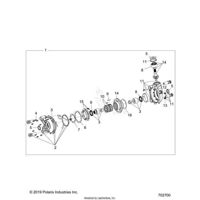 Drive Train: Front Gearcase - 2023 Polaris Rzr Turbo R Premium 1