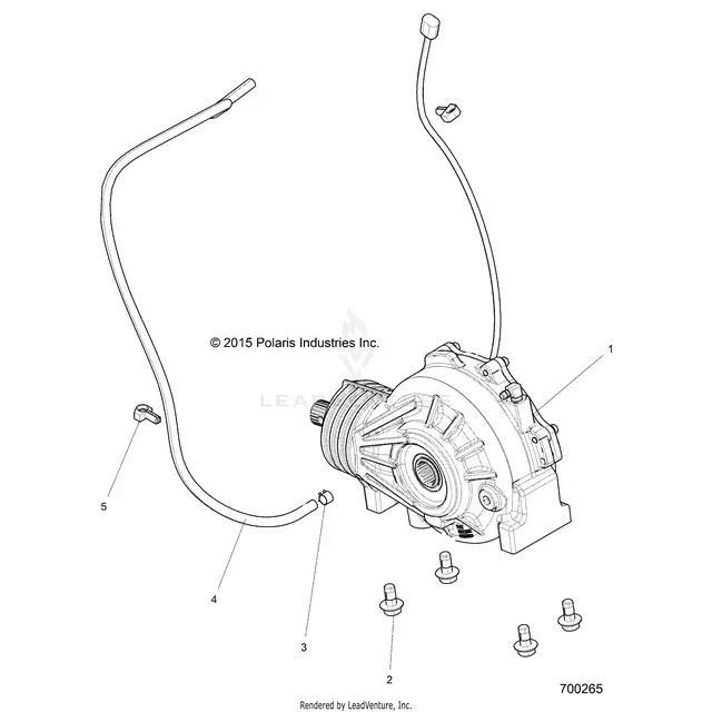 Drive Train: Front Gearcase Mounting - 2016 Polaris Rzr S 900 1
