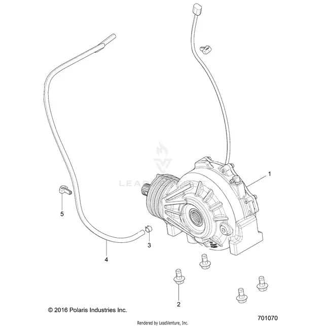 Drive Train: Front Gearcase Mounting - 2018 Polaris Rzr 900/900 Eps 1