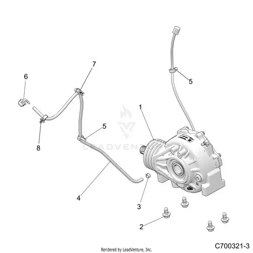 Drive Train: Front Gearcase Mounting - 2019 Polaris Rzr Xp Turbo 1