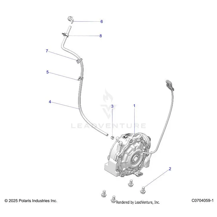 Drive Train: Front Gearcase Mounting - 2020 Polaris General 1000 Deluxe Ride Command 1