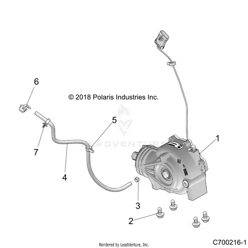 Drive Train: Front Gearcase Mounting - 2020 Polaris Rzr 900 Eps Ride Command 1