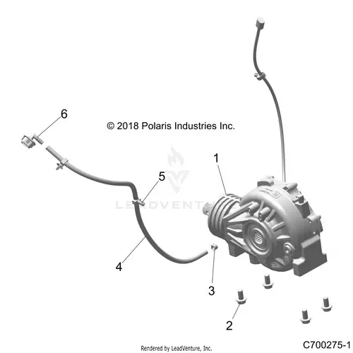 Drive Train: Front Gearcase Mounting - 2020 Polaris Rzr Xp 1000 1