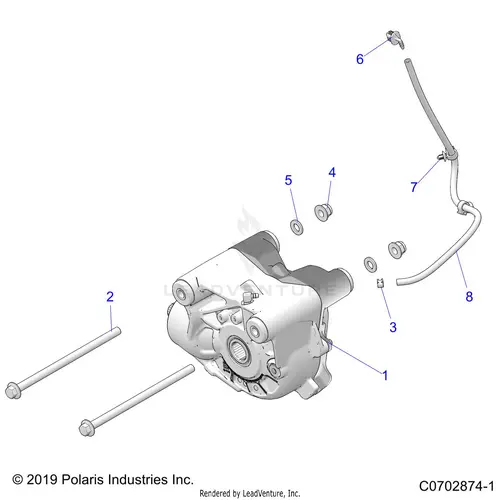 Drive Train: Front Gearcase Mounting - 2021 Polaris Rzr Pro Xp Ultimate Rockford Le 1
