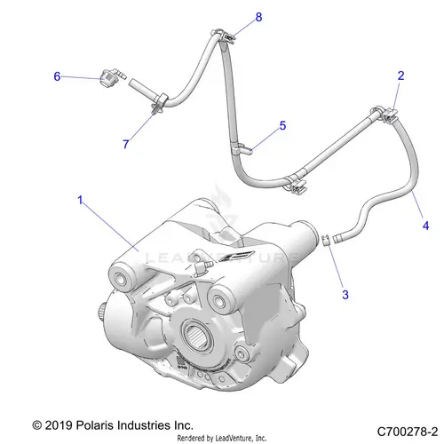 Drive Train: Front Gearcase Mounting - 2021 Polaris Rzr Turbo S 1