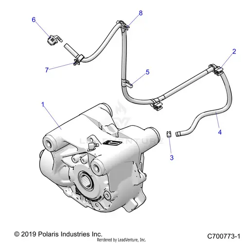 Drive Train: Front Gearcase Mounting - 2021 Polaris Rzr Turbo S 4 1