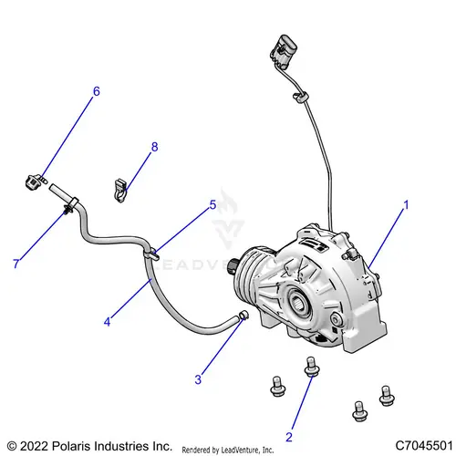 Drive Train: Front Gearcase Mounting - 2022 Polaris Rzr Trail S 1000 Premium 1