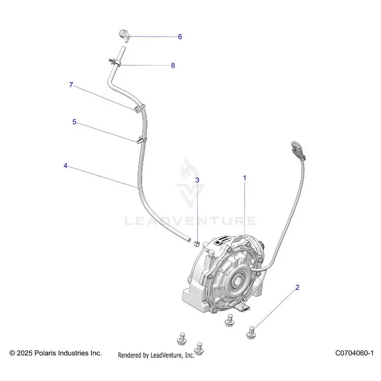 Drive Train: Front Gearcase Mounting - 2025 Polaris General 4 1000 Sport 1