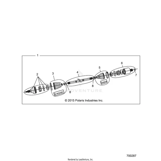 Drive Train: Front Half Shaft (2) - 2016 Polaris Rzr Xp 4 1000 1