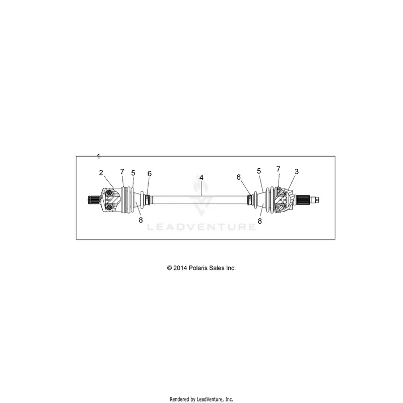 Drive Train: Front Half Shaft - 2016 Polaris General 1000 Eps 1