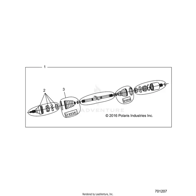 Drive Train: Front Half Shaft - 2017 Polaris Rzr Xp 1000 1
