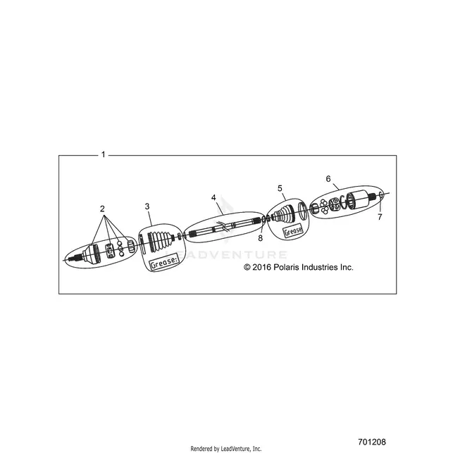 Drive Train: Front Half Shaft - 2018 Polaris Rzr Xp 1000 1