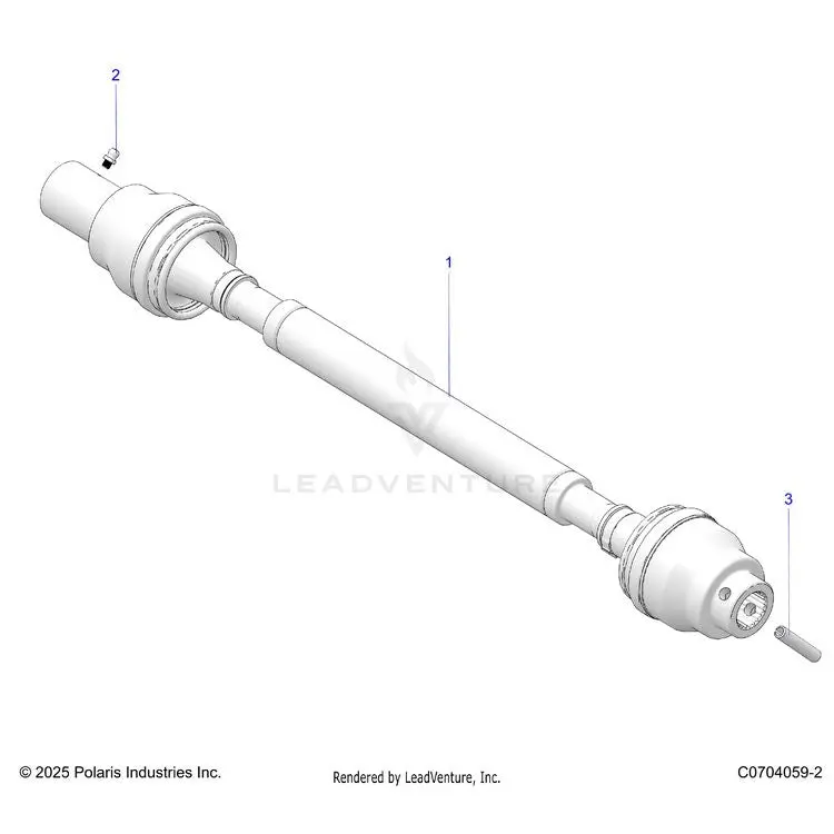 Drive Train: Front Prop Shaft - 2021 Polaris General 1000 Deluxe Ride Command 1