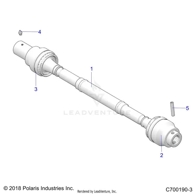 Drive Train: Front Prop Shaft - 2024 Polaris General Xp 1000 Ultimate 1