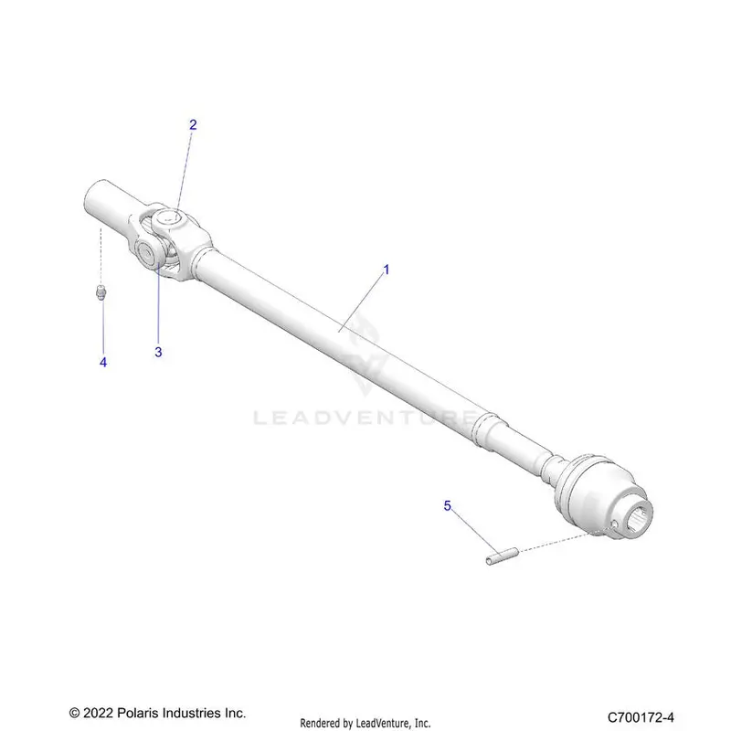 Drive Train: Front Prop Shaft - 2025 Polaris General Xp 4 1000 Premium 1