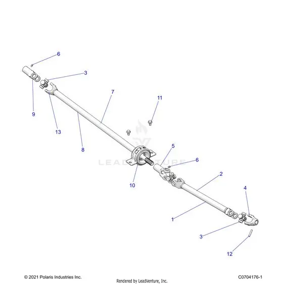 Drive Train: Front Prop Shaft - 2026 Polaris Rzr 900 Trail Ultimate 1