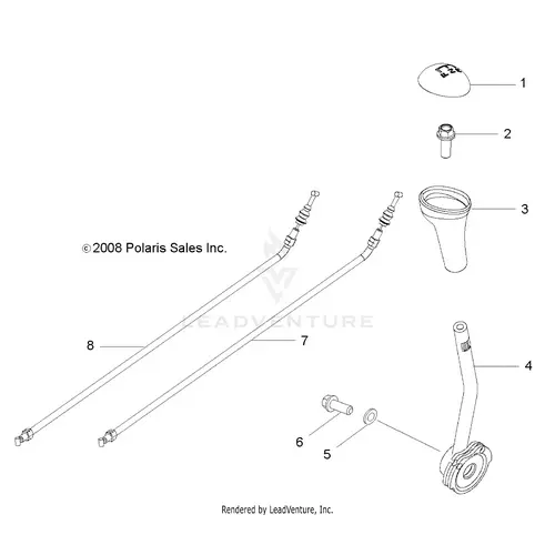 Drive Train: Gear Selector - 2016 Polaris Rzr 170 1