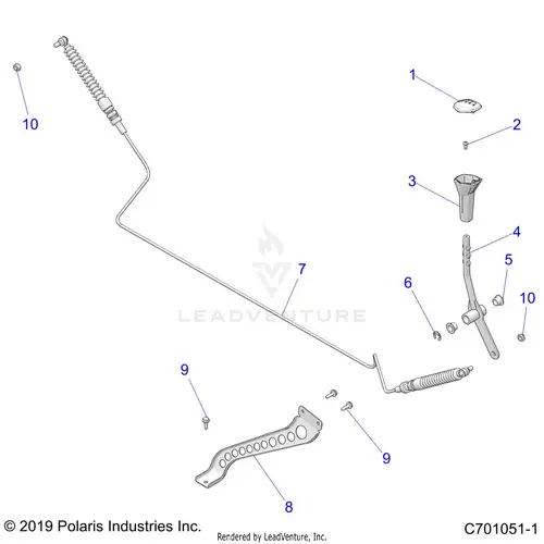Drive Train: Gear Selector - 2021 Polaris Rzr Trail 1