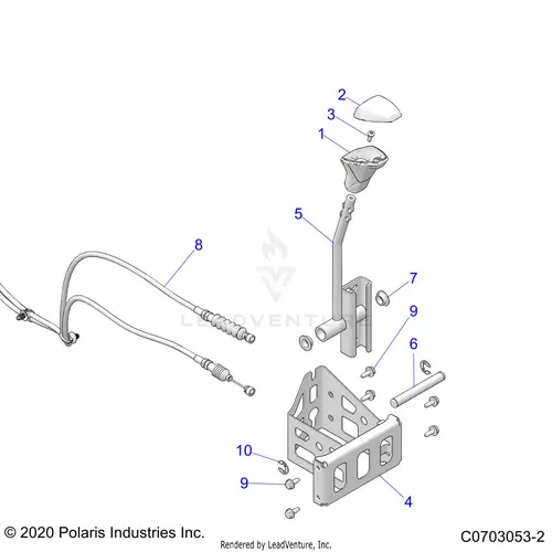 Drive Train: Gear Selector - 2023 Polaris Rzr Pro R 4 Sport 1
