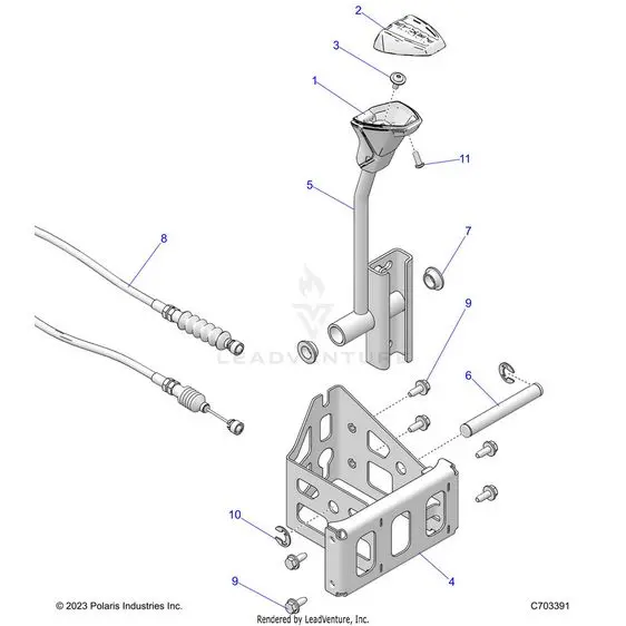 Drive Train: Gear Selector - 2024 Polaris Rzr Pro R 4 Premium 1