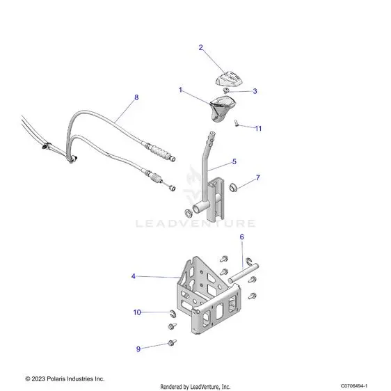 Drive Train: Gear Selector - 2024 Polaris Rzr Pro R Premium 1