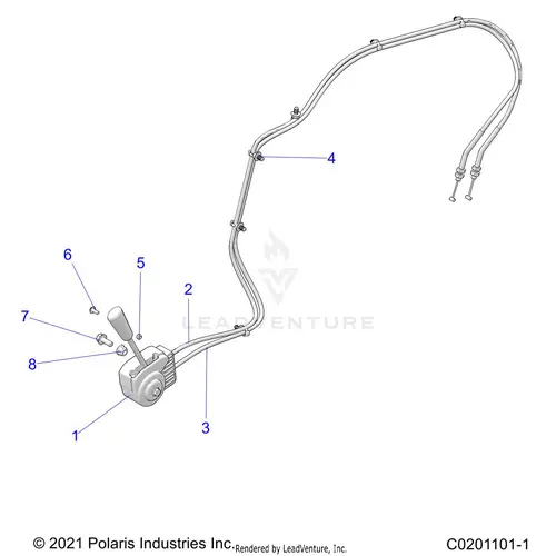 Drive Train: Gear Selector - 2026 Polaris Rzr 200 Evap 1
