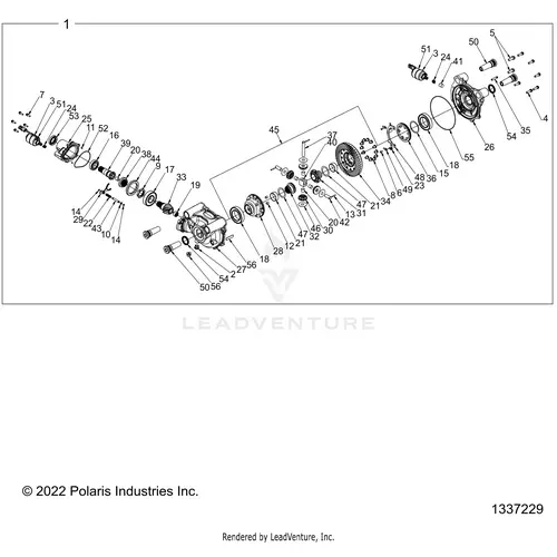 Drive Train: Gearcase Front Internals - 2025 Polaris Rzr Pro R 4 Ultimate 1