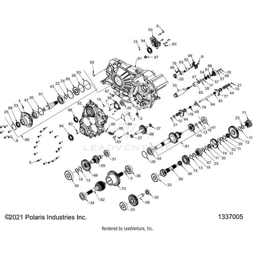 Drive Train: Gearcase Main Internals - 2022 Polaris Rzr Pro R 4 Sport 1