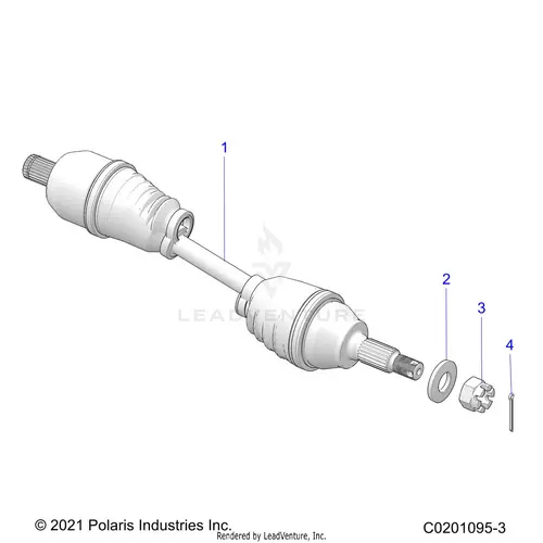 Drive Train: Half Shaft Rear - 2026 Polaris Rzr 200 Evap 1